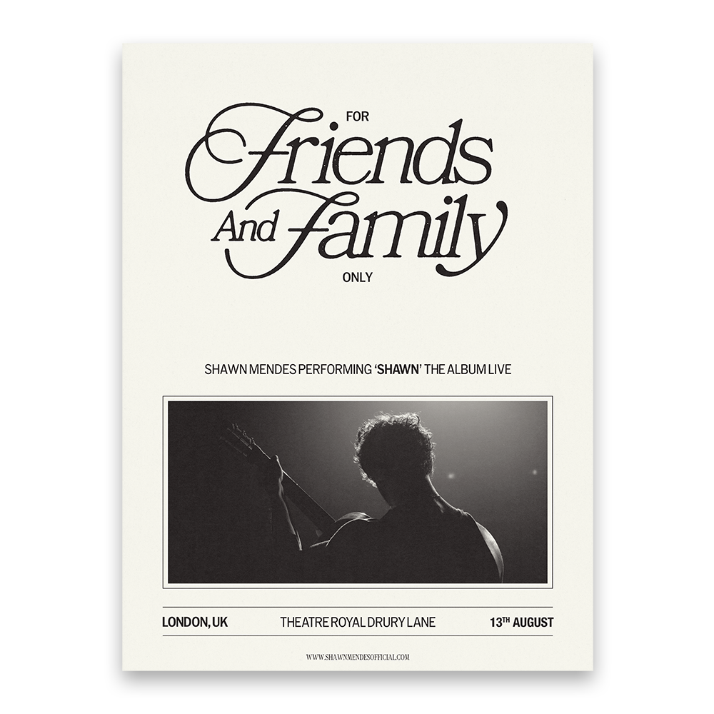 Friends & Family Poster: London