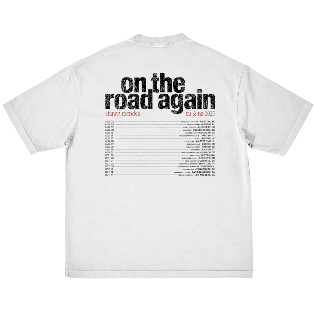 WHITE HEART TOUR TEE back