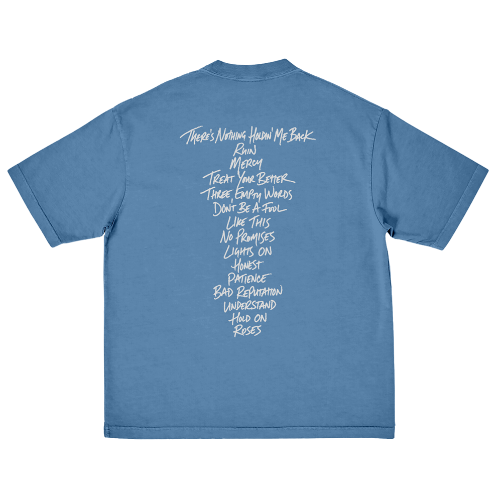 Illuminate Tracklist T-Shirt Back