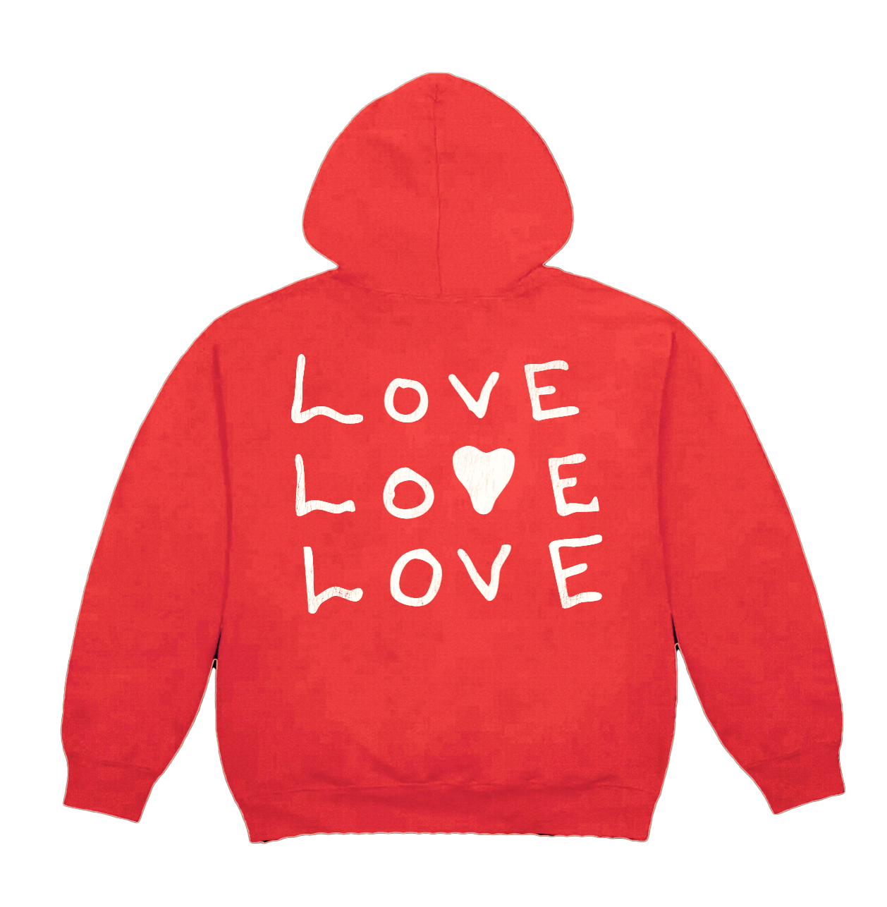 LOVE LOVE LOVE HOODIE Back