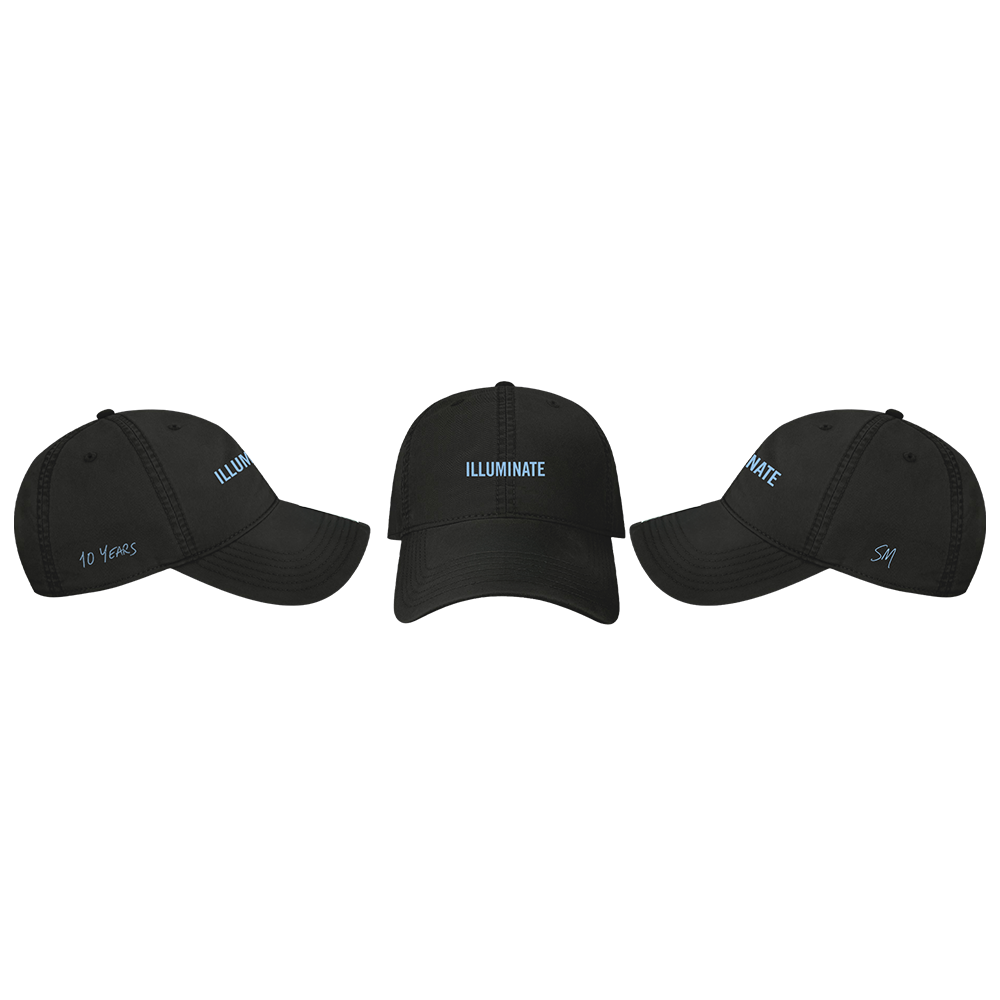 Illuminate Blue Dad Hat all sides