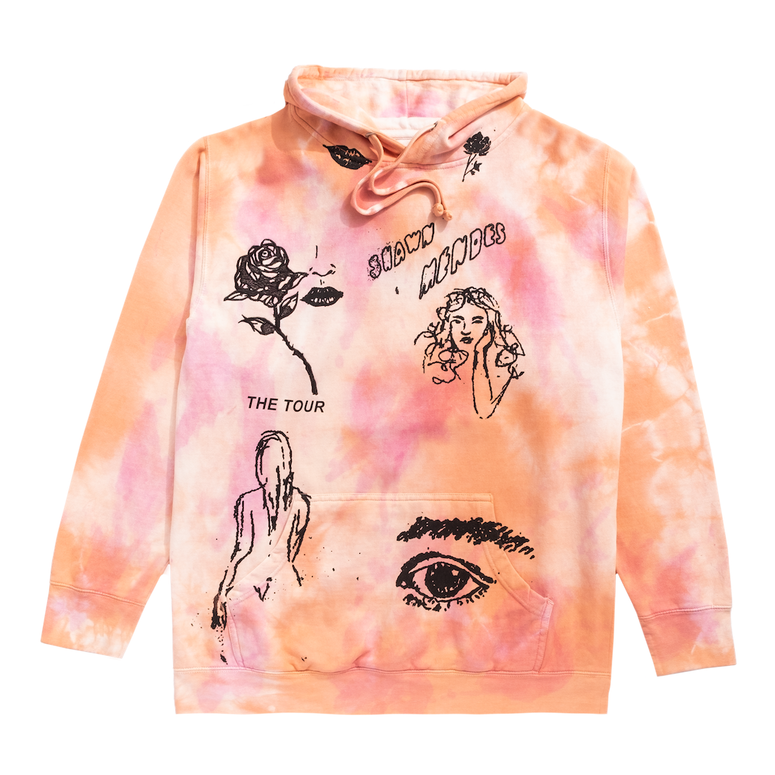 THE TOUR SKETCH II TIE DYE HOODIE Shawn Mendes Official Store