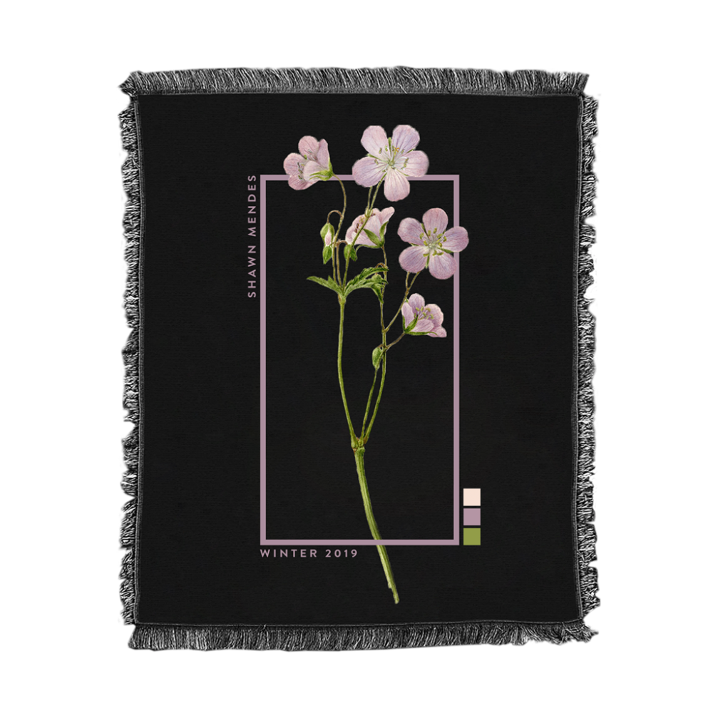 WINTER FLORAL 02 BLANKET Front